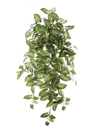 Floral Home; 38" Artificial Nepthythis Hanging Bush, 6-Pack - 196 Lifelike Silk Leaves, Indoor/Outdoor Use, Home & Office Decor - Year-Round Greenery, Floral Home by Artificial Flowers; Category:Greenery Bushes; Image:1